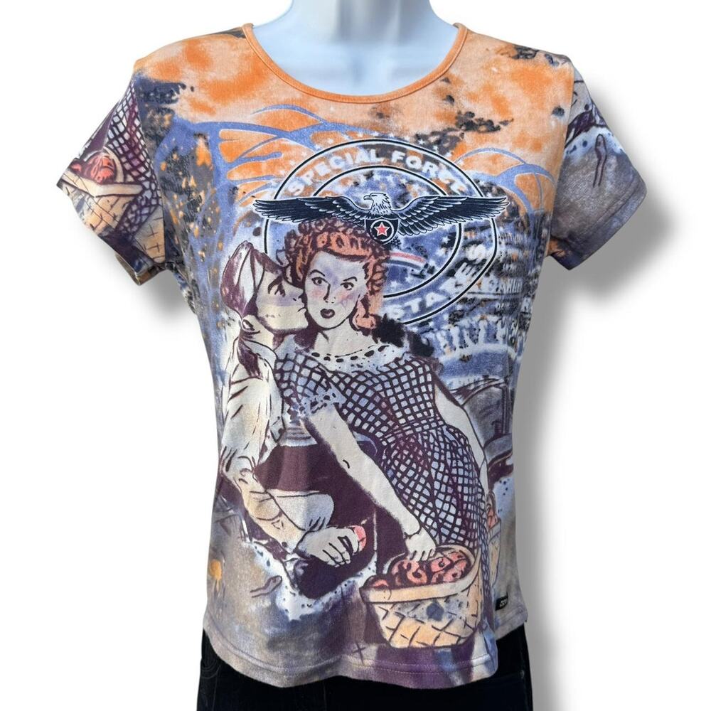 Miss Sixty Vintage AOP Top - Picture 2 of 4